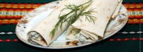 лаваш с творогом и чесноком. Шаг 9