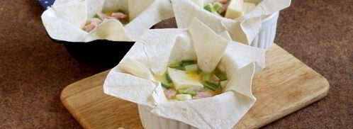 лаваш с ветчиной и яйцом. Шаг 7