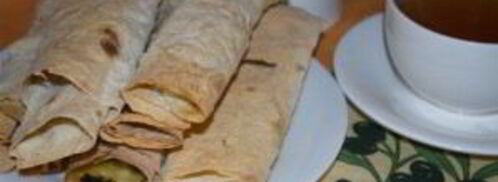 рулетики из лаваша с сыром. Шаг 8