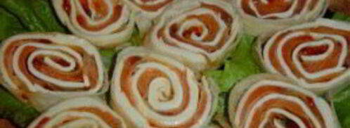 рулеты из лаваша с икрой. Шаг 8