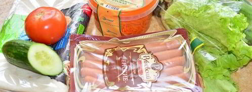 сосиска в лаваше с корейской морковкой. Шаг 4