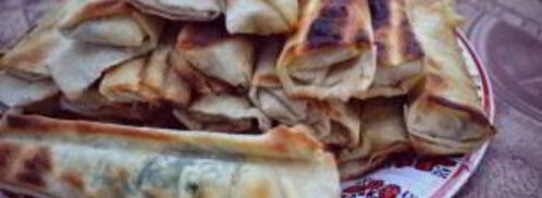 сулугуни в лаваше на сковороде. Шаг 5