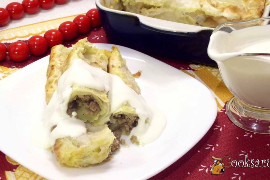 Рецепт трубочек с мясной начинкой лавашони