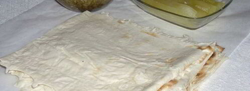 трубочки с мясной начинкой лавашони. Шаг 6