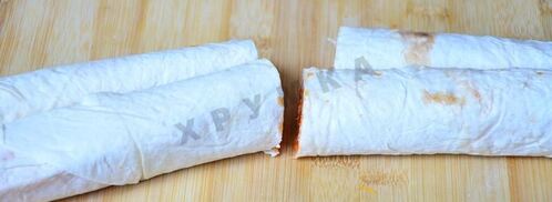 вертуты с тыквой из лаваша. Шаг 8