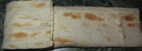 закуска из лаваша и корейской морковки. Шаг 6