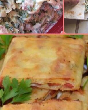 Жареный лаваш с начинкой