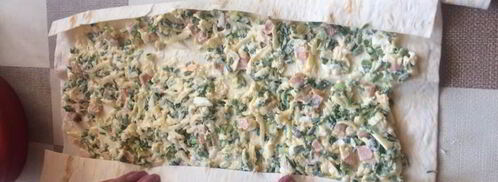 жареный лаваш с начинкой. Шаг 3