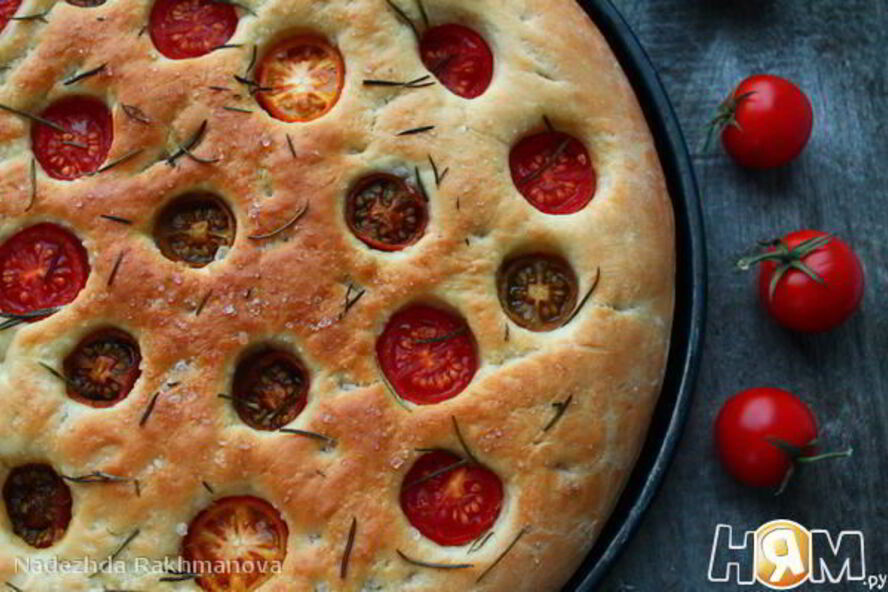 Рецепт фокаччи с помидорами