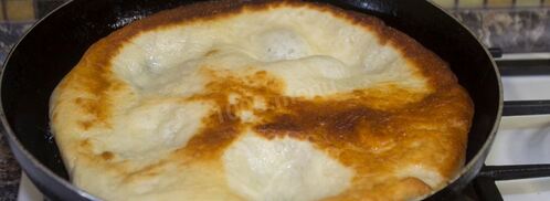 лангош лепешка. Шаг 18