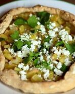 Лепешка с картофелем и брынзой