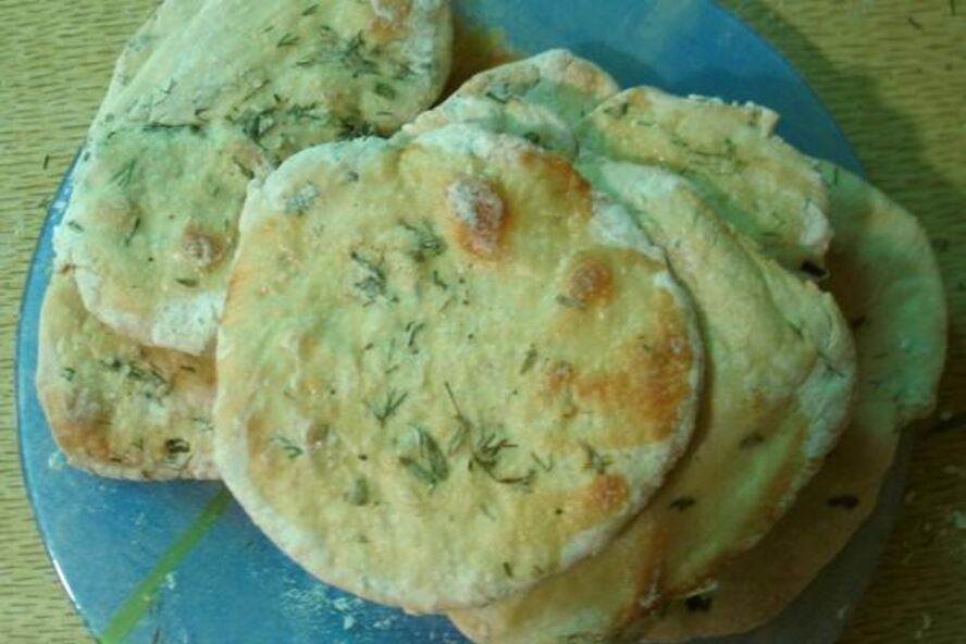 Рецепт лепешки с травами