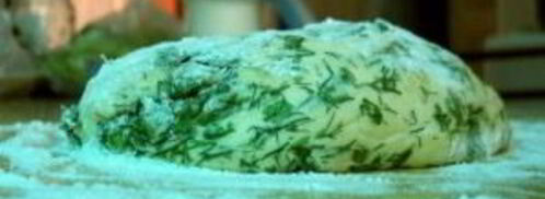 лепешка с травами. Шаг 6