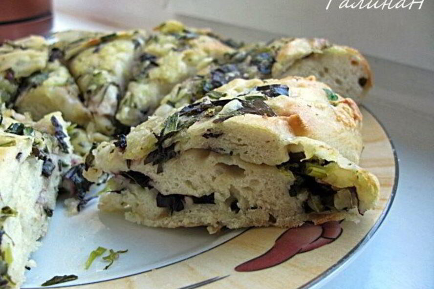 Рецепт лепешки с зеленью и моцареллой