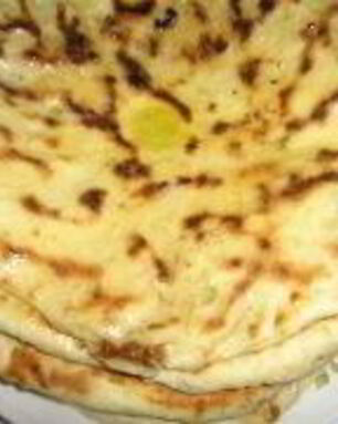 Лепешки на кефире на сковороде Хычины с фаршем и зеленью