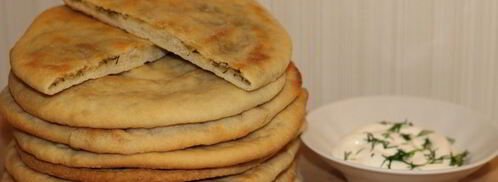 лепешки на кефире с сыром. Шаг 10