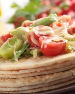 Лепешки с овощами и сыром