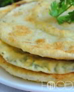 Лепешки с творогом и сыром