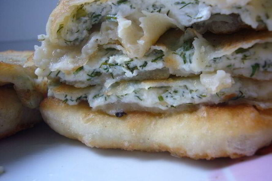 Рецепт питы с риккотой и укропом