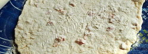 сырные лепешки с ветчиной. Шаг 7