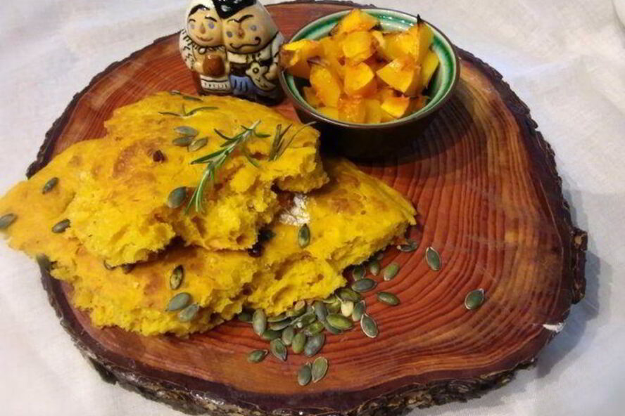 Рецепт тыквенной фокаччи