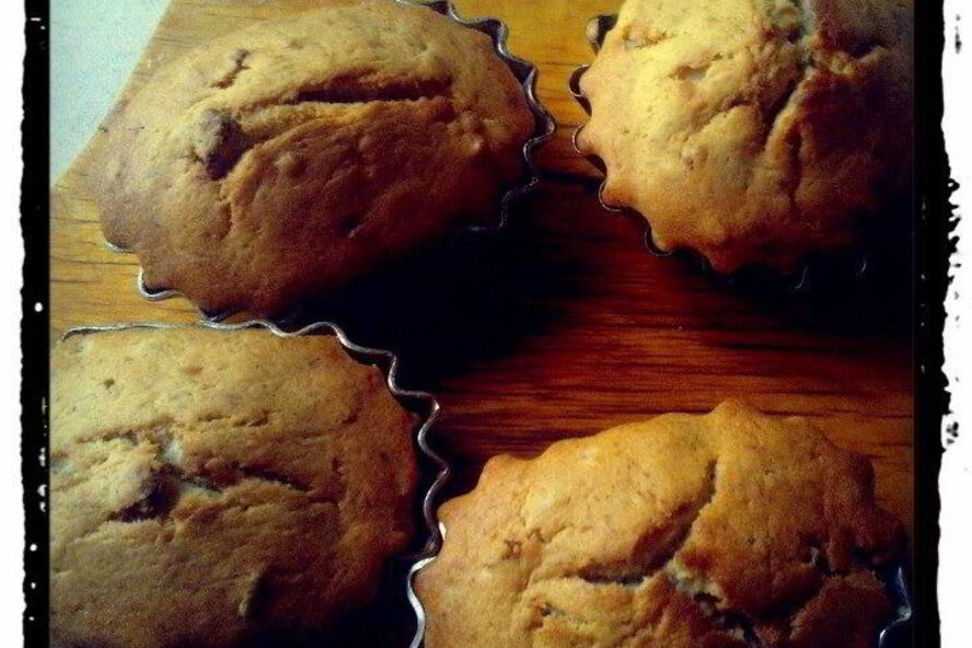 Рецепт банановых маффинов с курагой