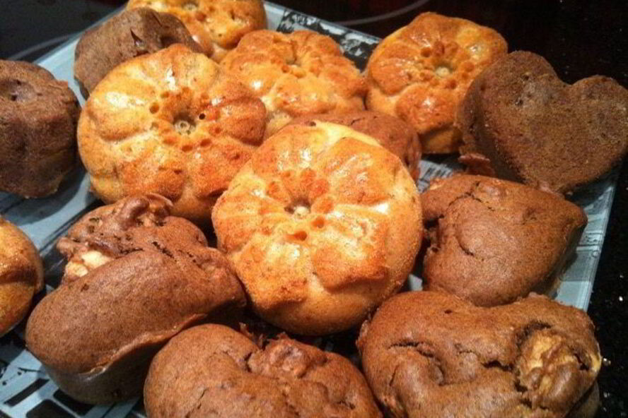 Рецепт имбирных маффинов с грушами