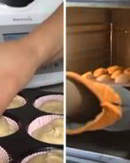 Клубничные маффины