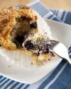 Кукурузные маффины с черникой