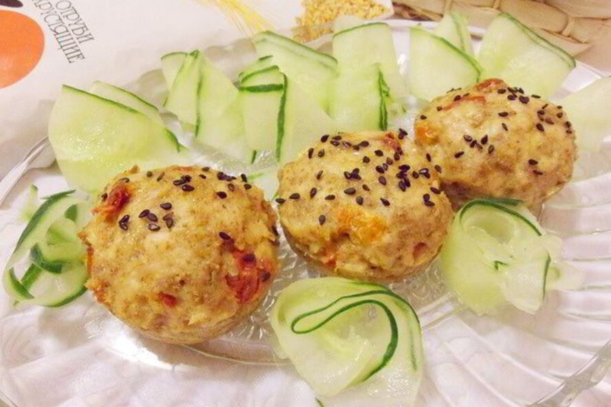 Рецепт куриных маффинов с отрубями