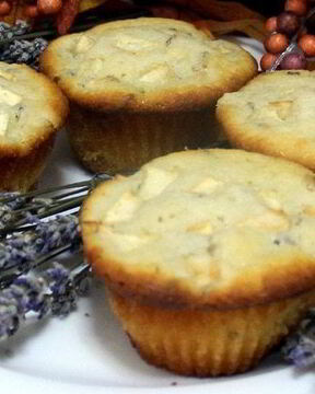 Лавандово-яблочные маффины