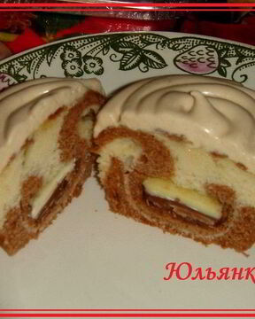 Маффины бисквитные с молочно-белым шоколадом