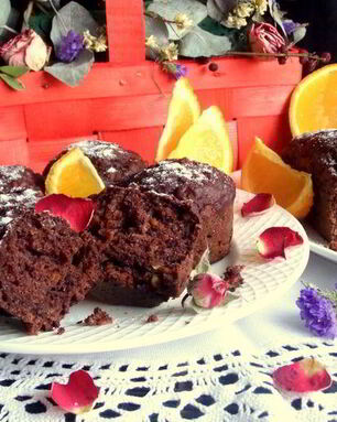 Маффины с апельсином и бананом