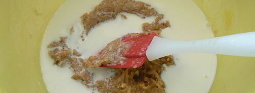 маффины с арахисовой пастой и шоколадными каплями. Шаг 3