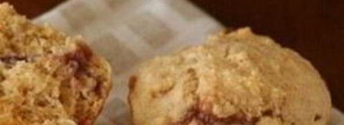 маффины с джемом и арахисовым маслом. Шаг 4