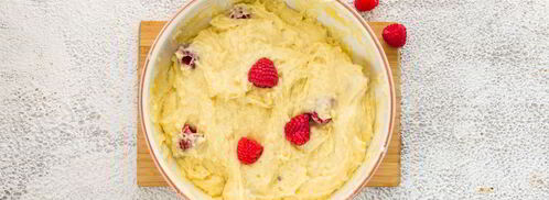 маффины с малиной и творожно-лаймовой начинкой. Шаг 5