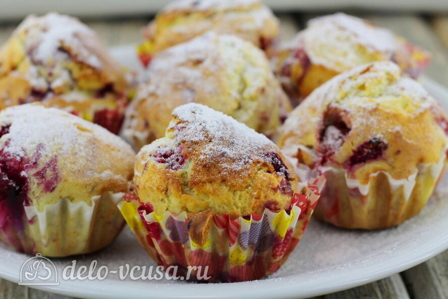 Рецепт маффинов с малиной