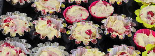 маффины с малиной. Шаг 10