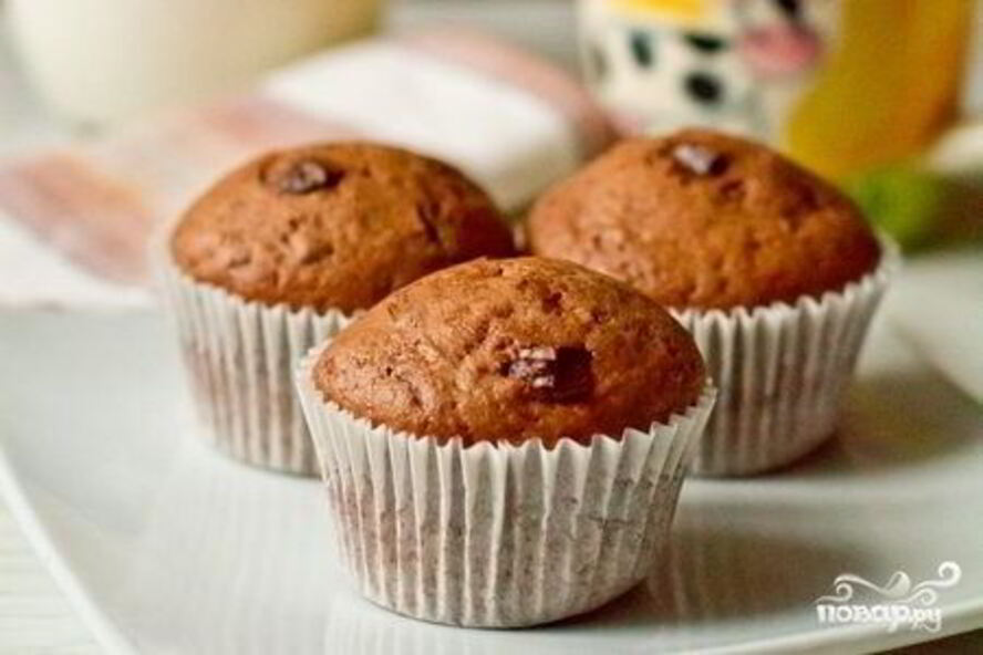 Рецепт маффинов с шоколадной крошкой