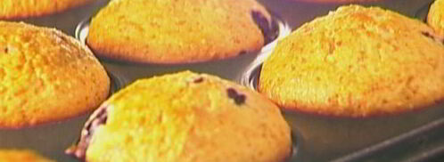 маффины с замороженной черникой и миндалем. Шаг 12