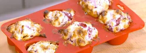 маффины с зефиром и малиной. Шаг 11