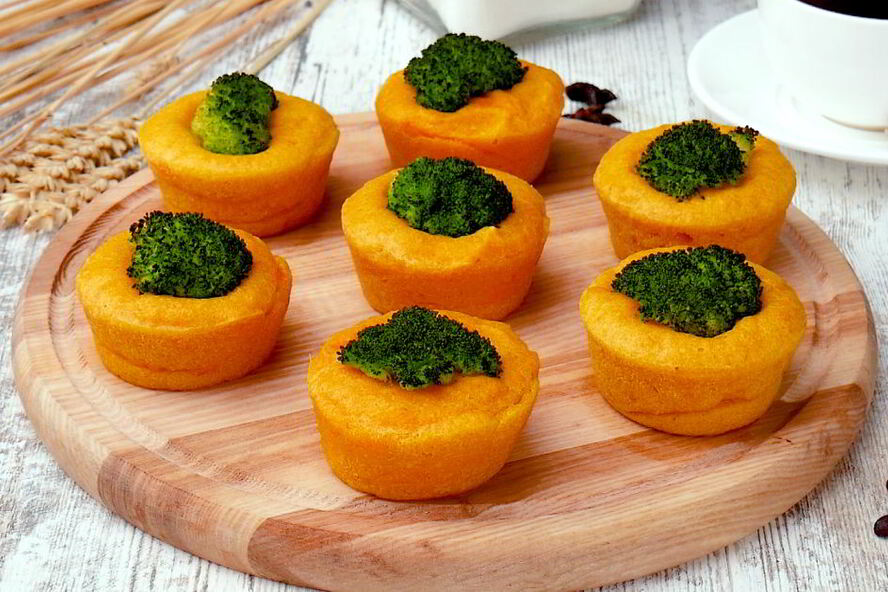 Рецепт морковных маффинов с брокколи