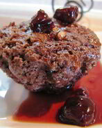 Шоколадно-орехово-вишневые маффины