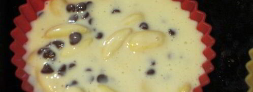 шоколадные маффины с миндалем и сливочным сыром. Шаг 7