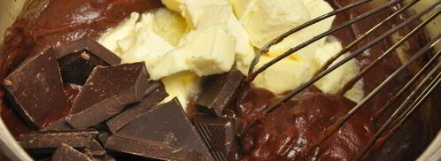 шоколадные заварные маффины. Шаг 5