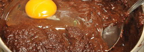 шоколадные заварные маффины. Шаг 7