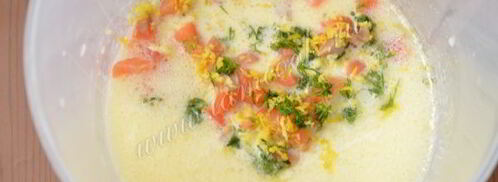 закусочные маффины с семгой. Шаг 7