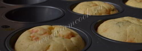 закусочные маффины с семгой. Шаг 10