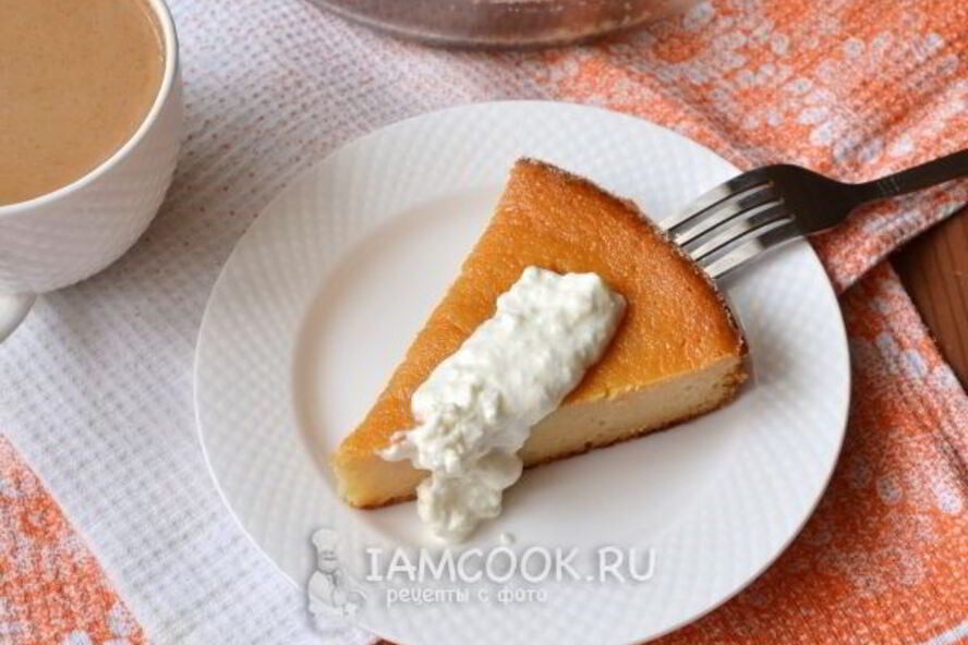 Рецепт манника на кефире с творогом