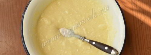 манник на кефире с творогом. Шаг 6